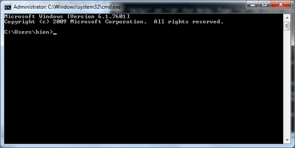 giao diện command prompt