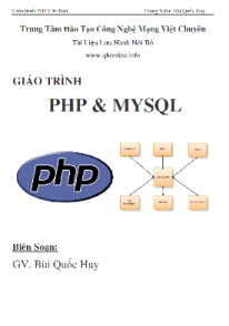 Giáo trình PHP - MySQL